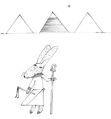 rabbit & pyramids
